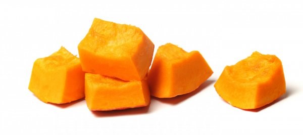 Sliced,Orange,Pumpkin,On,White,Background