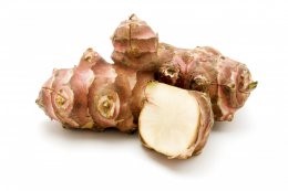 Jerusalem,Artichoke,On,A,White,Background